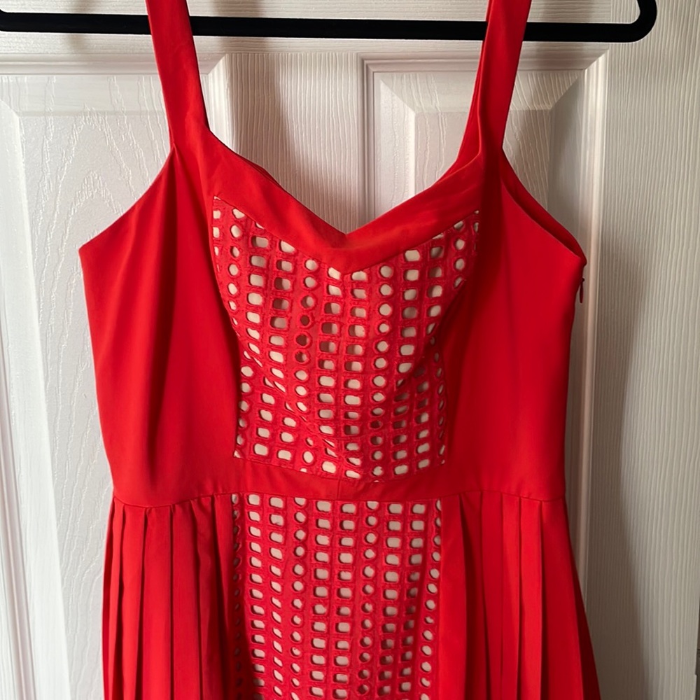 Anthropologie dress with hi low hemline detail